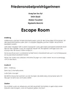 Vorschau - Arbeitsblätter - Friedensnobelpreisträgerinnen (Escape Room) - Seite 1