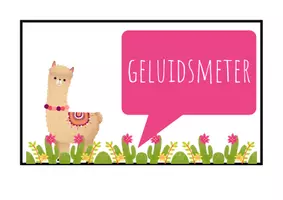 Voorbeeld - Geluidsmeter thema lama - Pagina 1