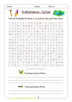Vorschau - Arbeitsblätter - Vertretung - Suchsel Rechtschreibung | Wortgitter - Seite 3