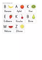 Vorschau - Fördermaterial/Inklusion - Klettmappen: Obst (vom Bild zum Wort) - Seite 2
