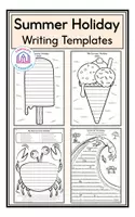 Vorschau - Arbeitsblätter - Summer Holiday - Writing Templates - Deckblatt