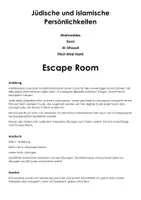 Vorschau - Arbeitsblätter - Jüdische und islamische Persönlichkeiten (Escape Room) - Seite 1