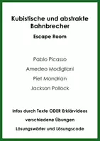 Vorschau - Arbeitsblätter - Kubistische und abstrakte Bahnbrecher (Escape Room) - Deckblatt
