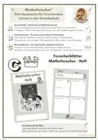 Vorschau - Anderer Materialtyp - Matheforscherheft & Portfolio für Forscherzeit - Deckblatt