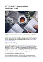 Vorschau - Arbeitsblätter - Leitfaden zum Gedichtvergleich - Seite 1