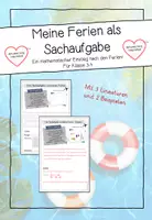 Vorschau - Arbeitsblätter - Sachaufgabe zu meinen Ferien - Ein mathematischer Einstieg - Deckblatt