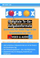 Vorschau - Anderer Materialtyp - SOS-BOX - 10 digitale To-Go-Aufgabenformate (nicht nur) für heiße Tage in der Grundschule nur mit 🎥VIDEO & AUDIO🎤 - Deckblatt
