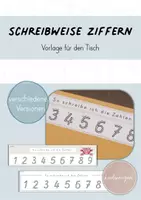 Vorschau - Merkblätter - Vorlage: Schreibrichtung Ziffern / Zahlen - Deckblatt