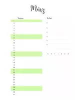 Vorschau - Lehrpläne/Lehrermaterial - Planungshilfe: Monatsübersicht - Deckblatt