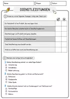 Vorschau - Arbeitsblätter - Dienstleistungen Arbeitsblätter mit Fragen + Lösungen Erdkunde Lesetext - Seite 2