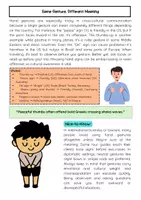 Vorschau - Arbeitsblätter - Körpersprache und Gesten: Global Differences - Seite 3