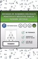 Aperçu - Feuilles d'exercices - Trimino | Division de nombres décimaux positifs et négatifs par un nombre décimal | Activité Mathématique - Page de couverture