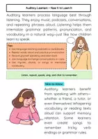 Vorschau - Arbeitsblätter - Lerntypen Englisch: Visuell, Auditiv, Kinästhetisch - Seite 3