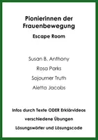 Vorschau - Arbeitsblätter - Pionierinnen der Frauenbewegung (Escape Room) - Deckblatt