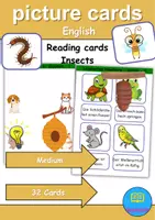 Vorschau - Spiele - Lesekarten/Bildkarten - Insects (Medium) - Englisch - Deckblatt