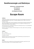 Vorschau - Arbeitsblätter - Reaktionsenergie und Elektrolyse (Escape Room) - Seite 1