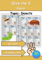 Vorschau - Spiele - Give me 5: Insects - Englisch Game (Spielkarten) - Deckblatt