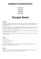 Vorschau - Arbeitsblätter - Religiöse Persönlichkeiten (Escape Room) - Seite 1