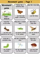 Vorschau - Spiele - Bewegungsspiel: Insects - Englisch - Seite 1
