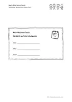 Vorschau - Arbeitsblätter - Wochen-Check & Wochenziel / Reflexion für die Grundschule - Seite 2