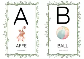 Vorschau - Bildkarten - ABC: Alphabet für deinen Gruppen-, bzw. Klassenraum! - Seite 1