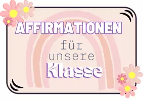 Vorschau - Mal- und Bastelvorlagen - Affirmationen für Kinder - Deckblatt