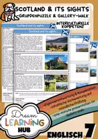 Vorschau - Arbeitsblätter - SCOTLAND & ITS SIGHTS - Gruppenpuzzle mit Gallery walk (oral exam) - Deckblatt