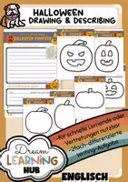 Vorschau - Arbeitsblätter - HALLOWEEN - Creating & Describing - Deckblatt