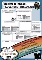 Vorschau - Poster - DATEN & ZUFALL - Advanced Organizer & Merkplakat (Klasse 10) - Deckblatt