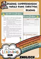 Vorschau - Arbeitsblätter - READING COMPREHENSION - Harald ruins Christmas - Deckblatt