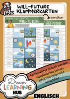 Vorschau - Arbeitsblätter - WILL-FUTURE - Klammerkarten-Spiel - weather forecast - Deckblatt