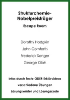 Vorschau - Arbeitsblätter - Strukturchemie-Nobelpreisträger (Escape Room) - Deckblatt