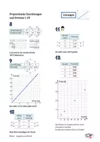 Vorschau - Arbeitsblätter - AB proportionale Zuordnungen und Dreisatz, Lösungen - Seite 3