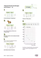 Vorschau - Arbeitsblätter - AB antiproportionale Zuordnungen und Dreisatz, Lösungen - Seite 2