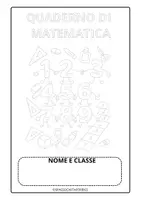 anteprima - Clipart / Immagini originali - COPERTINA PER IL QUADERNO DI MATEMATICA - Pagina 1