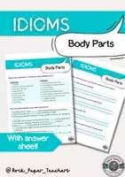 Vorschau - Arbeitsblätter - Idioms Body Parts worksheet - Englisch - Deckblatt