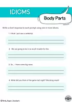 Vorschau - Arbeitsblätter - Idioms Body Parts worksheet - Englisch - Seite 2