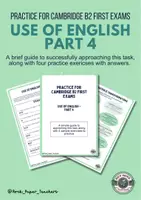 Vorschau - Arbeitsblätter - Cambridge B2 Use of English - Part 4 - Englisch - Deckblatt
