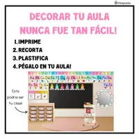 Vista previa - Decoración del aula - DECORACIÓN DE AULA COLORIDA - página 1