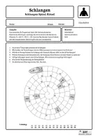Vorschau - Arbeitsblätter - Lerntheke Schlangen - Schlangen-Spiral-Rätsel - Königsnatter (Erarbeitung) - Seite 3