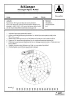 Vorschau - Stationenlernen - Lerntheke Schlangen - Schlangen-Spiral-Rätsel - Strumpfbandnatter (Erarbeitung) - Seite 3