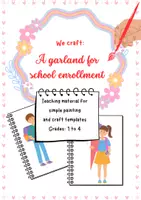Vorschau - Arbeitsblätter - Printable School-Start Garland Activity – Primary Craft - Deckblatt