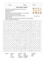 Vorschau - Arbeitsblätter - Suchsel/word search: months I calendar - Seite 1