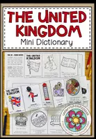 Vorschau - Arbeitsblätter - THE UNITED KINGDOM - Mini Dictionary (Leporello) - Deckblatt