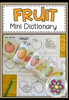 Vorschau - Arbeitsblätter - Fruit - Mini Dictionary (Leporello) - Deckblatt