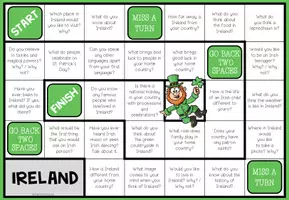 Vorschau - Arbeitsblätter - IRELAND - Conversation Board Game - Seite 1