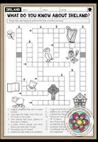 Vorschau - Arbeitsblätter - IRELAND - Crossword (Worksheet) - Deckblatt