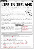 Vorschau - Arbeitsblätter - Life in Ireland - Reading Comprehension - Seite 2