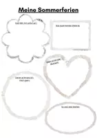 Vorschau - Arbeitsblätter - Meine Sommerferien - Deckblatt