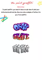 Vorschau - Arbeitsblätter - Printable Graffiti Street-Art Activity – Primary School Craft - Seite 3